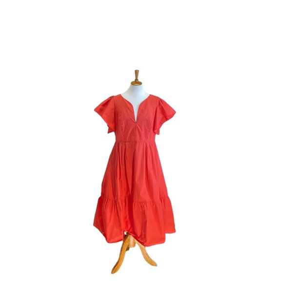 Marissa Webb Collective Maxi Dress Coral Size 14 - Picture 2 of 16